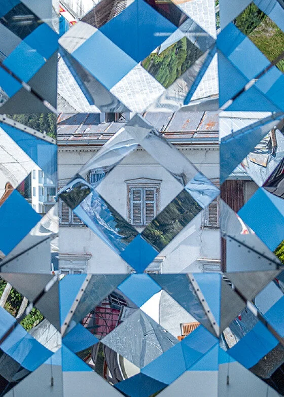 Kaleidoskopischer Blick auf Flims.