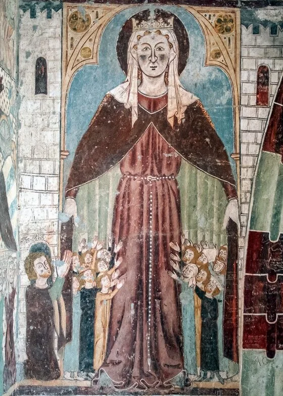 Die Schutzmantel-Madonna in der Kirche Sogn Gieri, Rhäzüns. (Foto Yanik Bürkli)