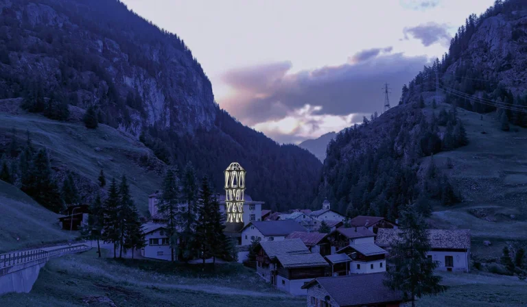 Der Weisse Turm in einer Visualisierung.