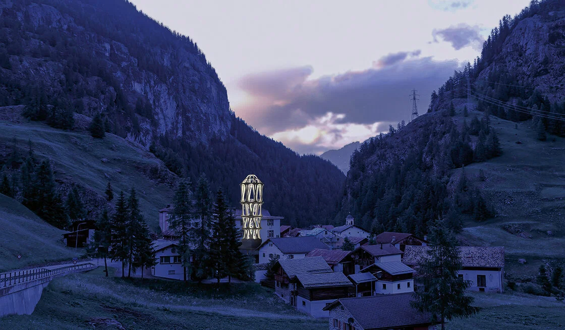 Der Weisse Turm in einer Visualisierung.