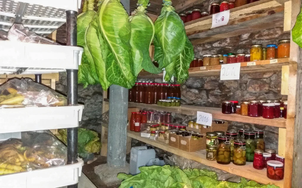 Der Wintervorrat im Keller. (Bild: Angelika Bandli)