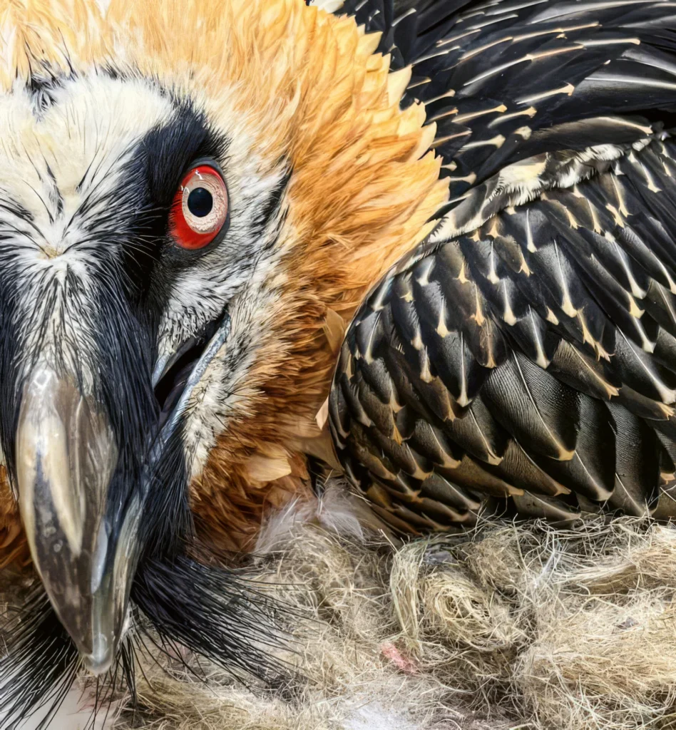 Bartgeier-Dame Veronika.