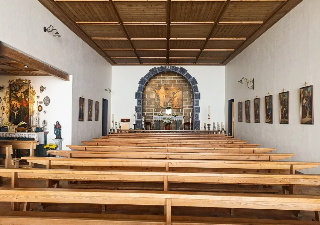 Der Inennraum der Kirche von Ziteil. 